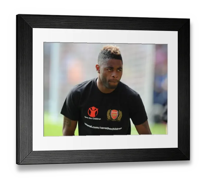 Framed Print : Alex Song in Action: Arsenal vs. New York Red Bulls at Emirates Cup 2011