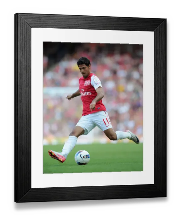 Framed Print : Arsenal vs New York Red Bulls: Carlos Vela's Thrilling 1-1 Stalemate at Emirates Cup 2011