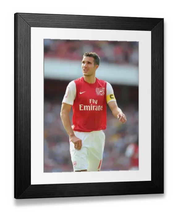 Framed Print : Robin van Persie in Action for Arsenal against New York Red Bulls - Emirates Cup 2011