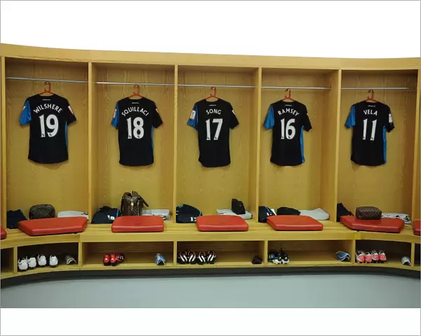 Behind the Scenes: Arsenal Football Club Changing Room before the Emiras Cup Match against Boca Juniors