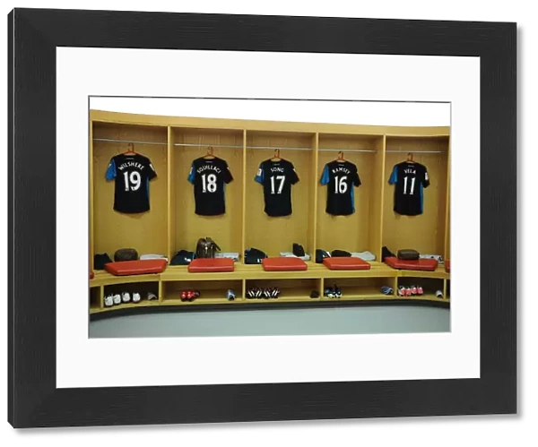 Behind the Scenes: Arsenal Football Club Changing Room before the Emiras Cup Match against Boca Juniors