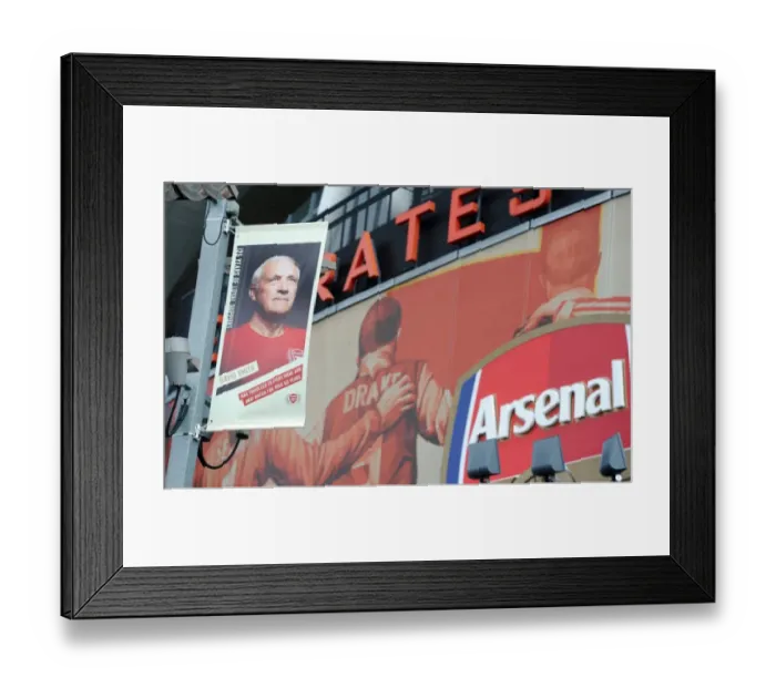 Framed Print : Sea of Flags: Arsenal Football Club's Epic Showdown at Emirates Stadium