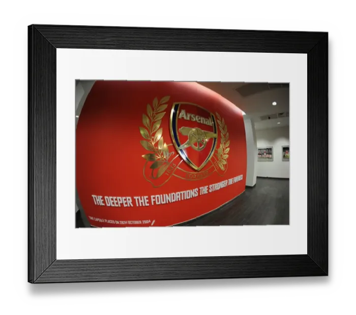 Framed Print : Arsenal at Emirates Stadium: New Crest Unveiling vs New York Red Bulls, Emirates Cup 2011