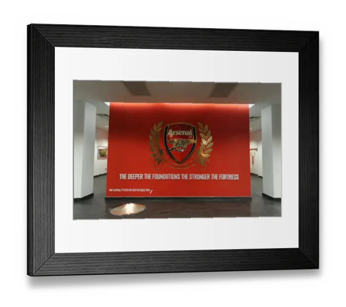 Framed Print : Arsenal Unveils New Crest at Emirates Stadium, 2011 Framed Print : Arsenal Unveils New Crest at Emirates Stadium, 2011