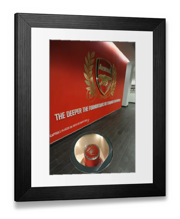 Framed Print : Arsenal's Time Capsule: A Glimpse into the Past at Emirates Stadium