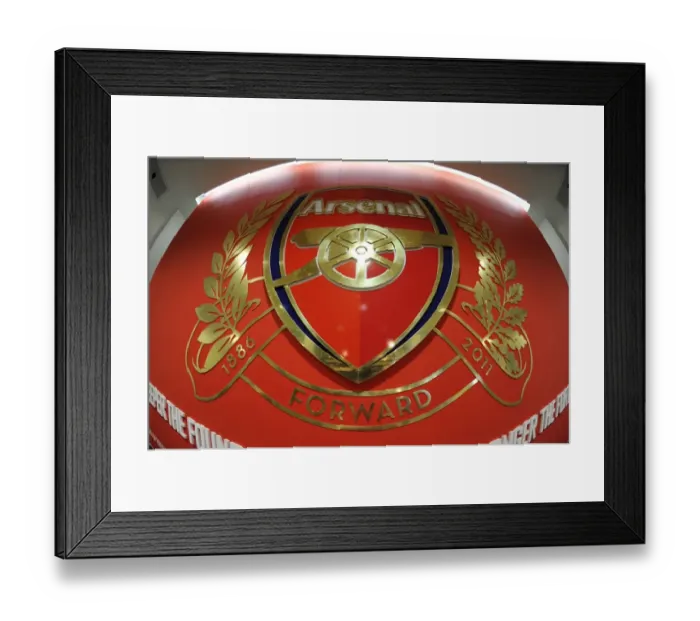 Framed Print : Arsenal at Emirates Stadium: New Crest Unveiling During Emirates Cup Match Against New York Red Bulls