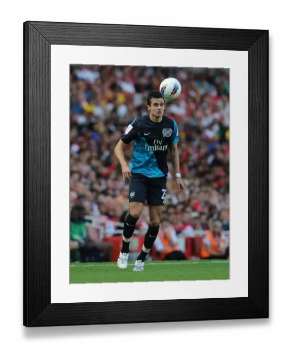 Framed Print : Arsenal's Carl Jenkinson Faces Off Against Boca Juniors in the Emirates Cup