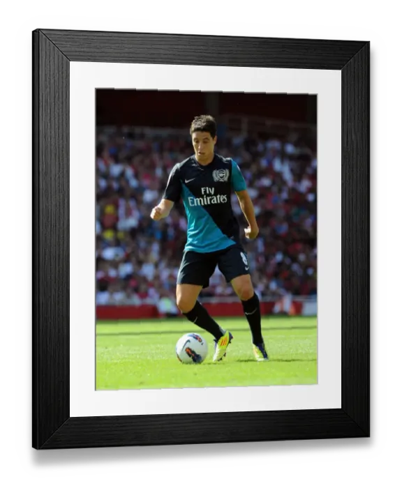 Framed Print : Arsenal vs Boca Juniors: Samir Nasri's Unforgettable Performance in the 2011 Emirates Cup