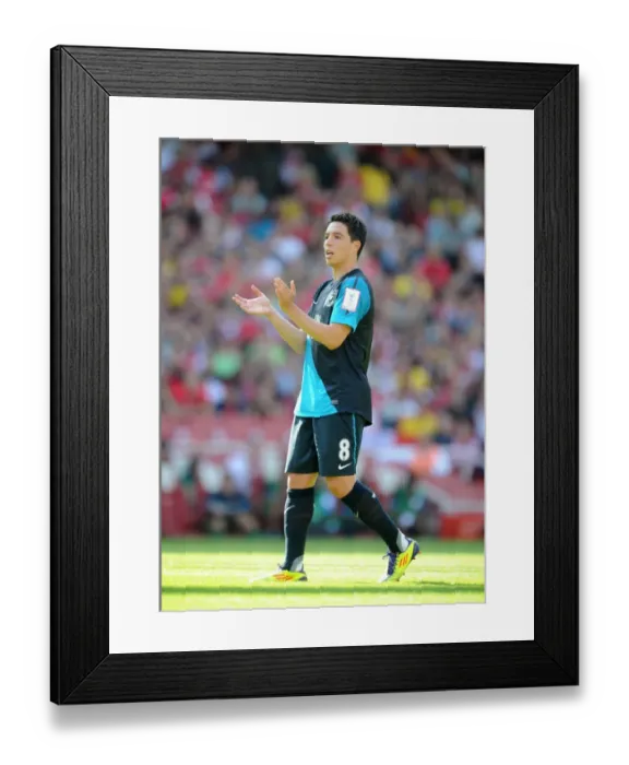 Framed Print : Samir Nasri's Unforgettable Performance: Arsenal vs Boca Juniors (2-2)