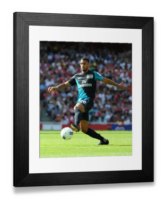 Framed Print : Arsenal vs Boca Juniors: Exciting 2-2 Draw at the Emirates Cup - Armand Traore in Action Framed Print : Arsenal vs Boca Juniors: Exciting 2-2 Draw at the Emirates Cup - Armand Traore in Action