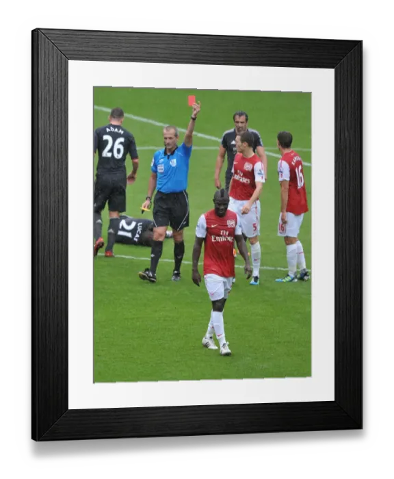 Framed Print : Frimpong's Red Card: Arsenal vs. Liverpool (2011-2012) - Atkinson's Decision