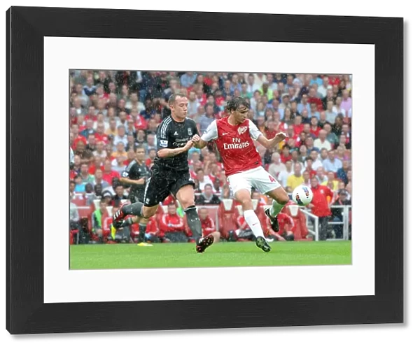 Ignasi Miquel (Arsenal) Charlie Adam (Liverpool). Arsenal 0: 2 Liverpool