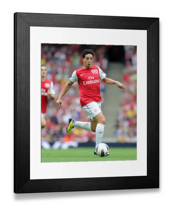 Framed Print : Samir Nasri Suffers in Arsenal's 0:2 Loss to Liverpool, Barclays Premier League, 20 / 8 / 11