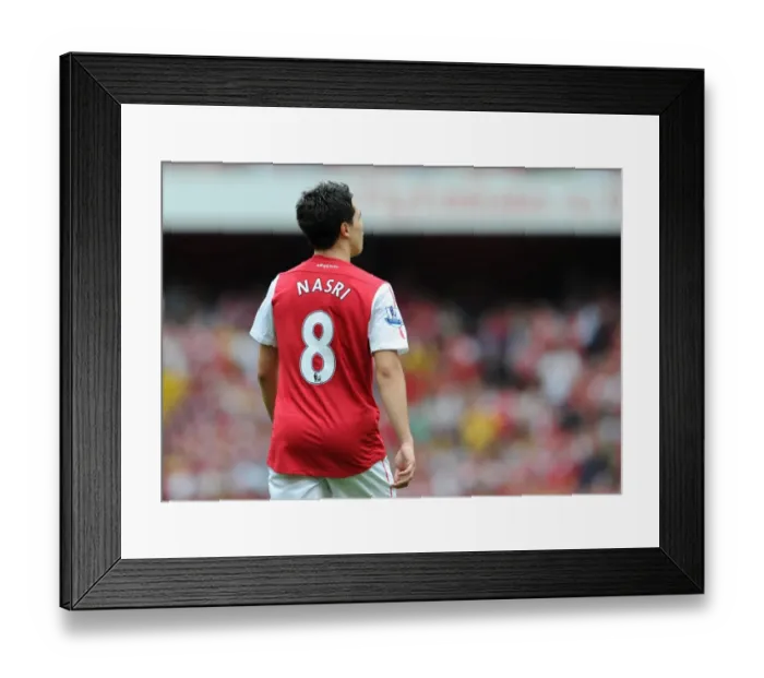 Framed Print : Samir Nasri (Arsenal). Arsenal 0: 2 Liverpool. Barclays Premier League. Emirates Stadium, 20  /  8  /  11