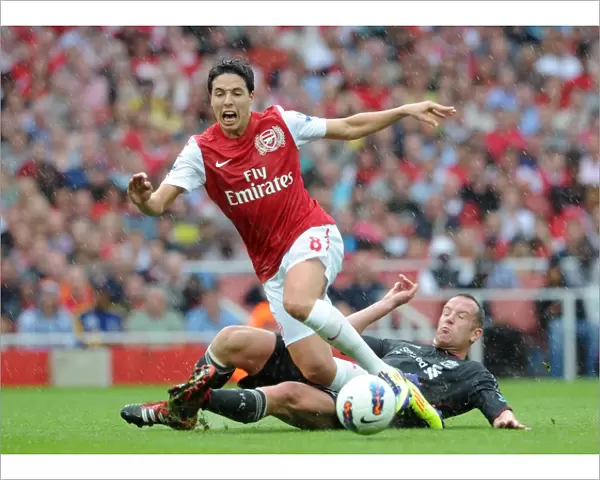 Samir Nasri (Arsenal) Charlie Adam (Liverpool). Arsenal 0: 2 Liverpool. Barclays Premier League