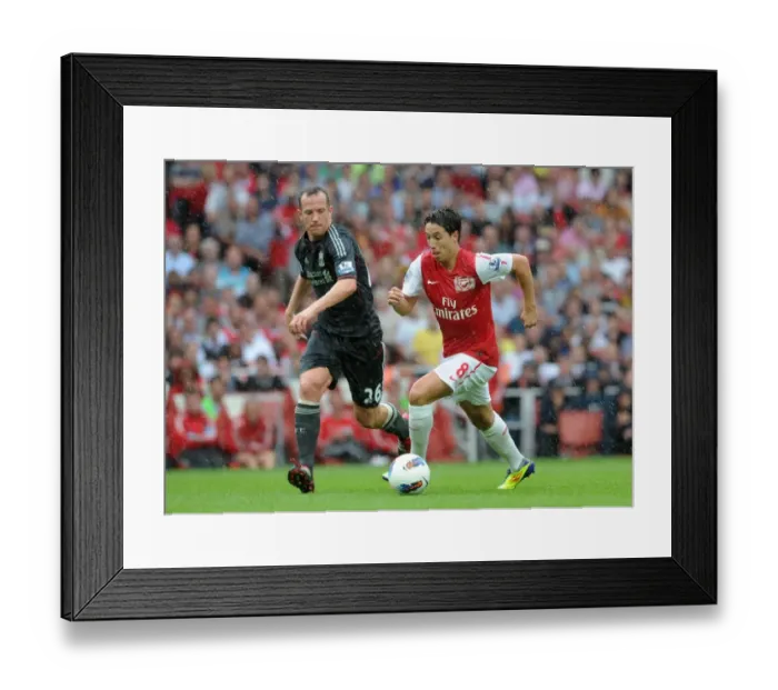 Framed Print : Dominance at Emirates: Liverpool's 2-0 Victory over Arsenal (Nasri vs. Adam, 2011-2012 Barclays Premier League) Framed Print : Dominance at Emirates: Liverpool's 2-0 Victory over Arsenal (Nasri vs. Adam, 2011-2012 Barclays Premier League)