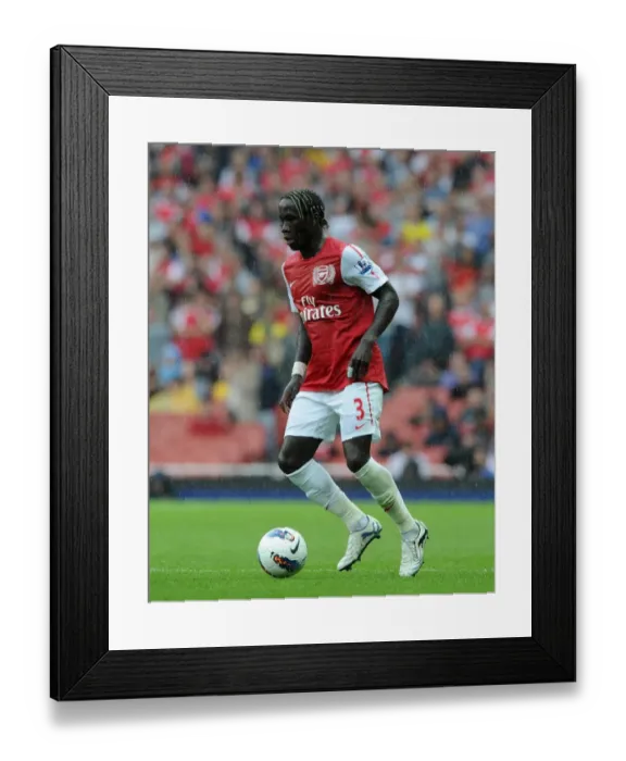 Framed Print : Bacary Sagna (Arsenal). Arsenal 0: 2 Liverpool. Barclays Premier League