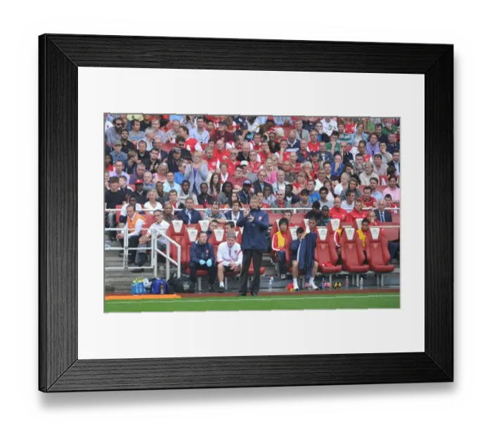 Framed Print : Arsene Wenger Leading Arsenal Against Liverpool, 2011-2012 Premier League Framed Print : Arsene Wenger Leading Arsenal Against Liverpool, 2011-2012 Premier League