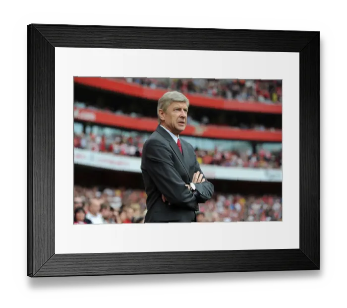 Framed Print : Arsene Wenger the Arsenal Manager. Arsenal 0: 2 Liverpool. Barclays Premier League