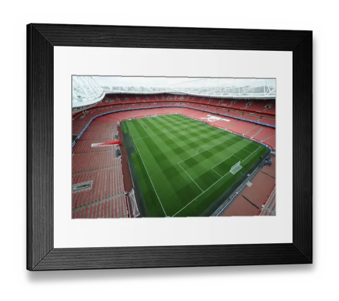 Framed Print : Arsenal's Emirates Stadium Ready for Udinese in 2011-12 UEFA Champions League Play-Off