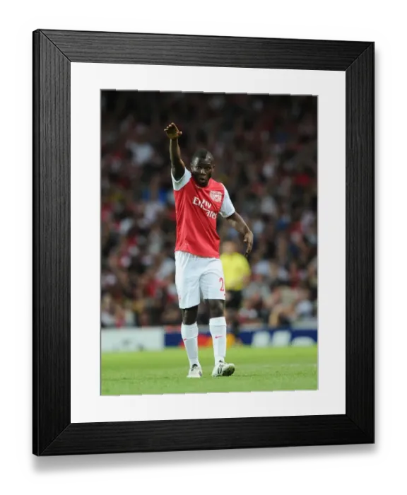 Framed Print : Emmanuel Frimpong in Action for Arsenal against Udinese, UEFA Champions League Play-Off 2011