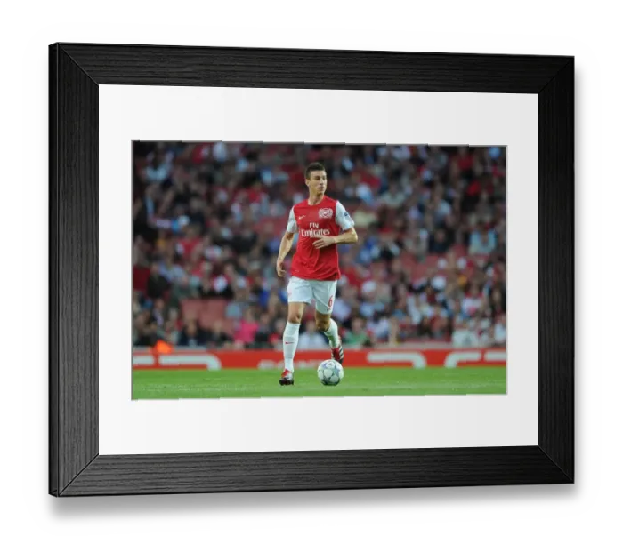 Framed Print : Arsenal's Koscielny in Action: Arsenal vs. Udinese, 2011-12 UEFA Champions League