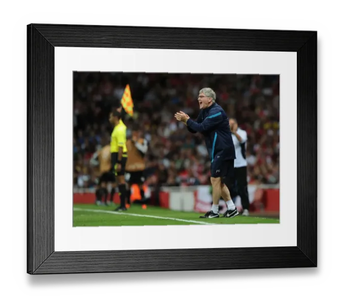 Framed Print : Pat Rice at Arsenal's Champions League Clash Against Udinese (2011)