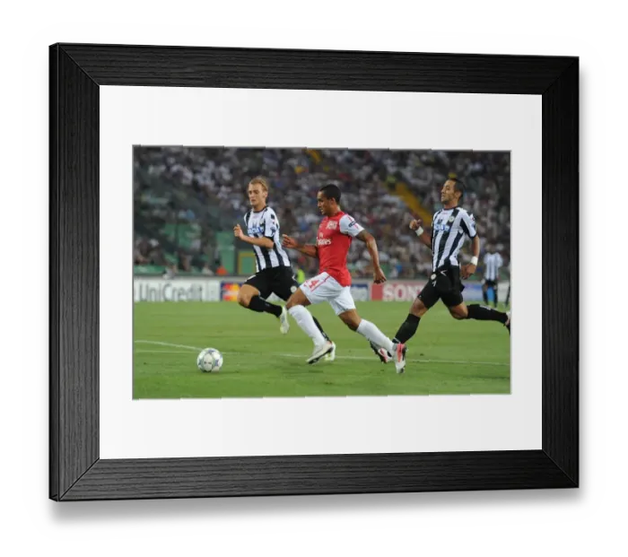 Framed Print : Theo Walcott Scores the Second Goal: Arsenal's Victory over Udinese in the UEFA Champions League Play-Off (2011)