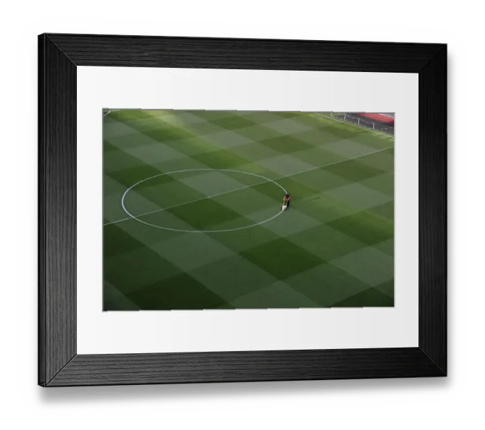 Framed Print : Preparing the Turf: Emirates Stadium