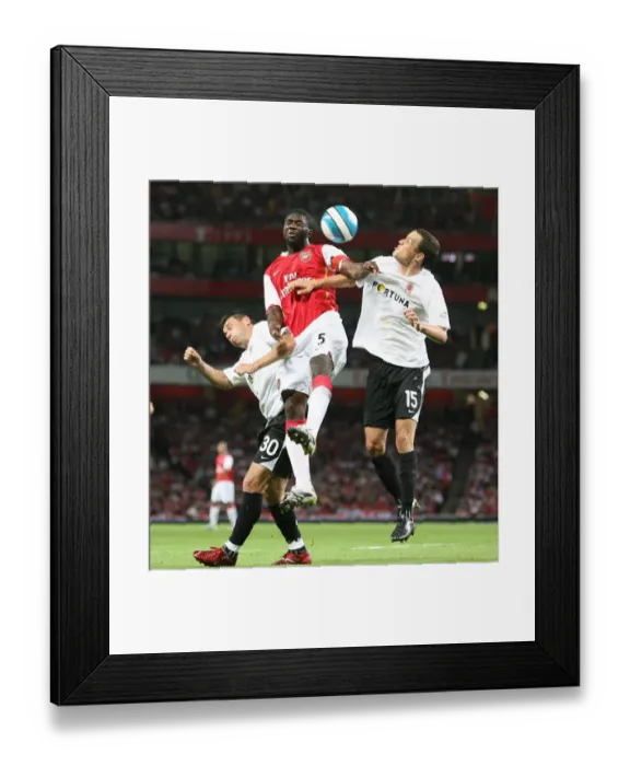 Framed Print : Kolo Toure (Arsenal) Jiri Kladrubsky and Marek Kulic (Sparta)