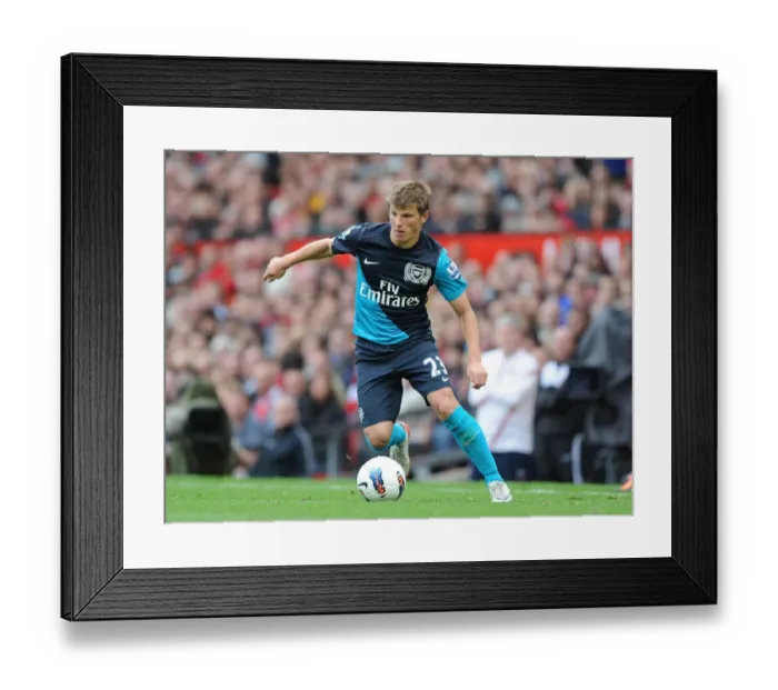 Framed Print : Andrey Arshavin: Clash at Old Trafford, Premier League 2011-12 Framed Print : Andrey Arshavin: Clash at Old Trafford, Premier League 2011-12