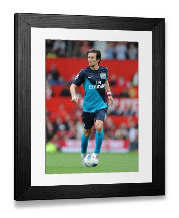 Framed Print : Tomas Rosicky: In Action for Arsenal Against Manchester United (2011-12)