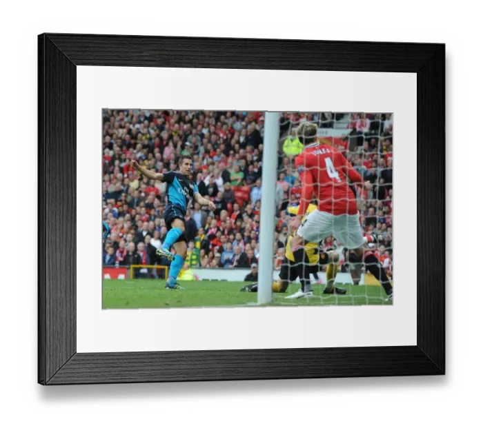 Framed Print : Robin van Persie Strikes Again: Manchester United vs. Arsenal, 2011-12 Premier League
