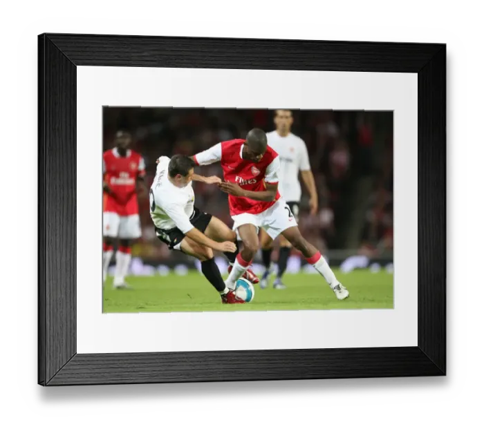 Framed Print : Abu Diaby (Arsenal) Marek Kulic (Sparta Prague)
