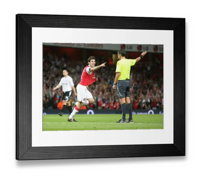Framed Print : Ces Fabregas: The Moment He Secured Arsenal's 3-0 Victory Over Sparta Prague in the Champions League Framed Print : Ces Fabregas: The Moment He Secured Arsenal's 3-0 Victory Over Sparta Prague in the Champions League