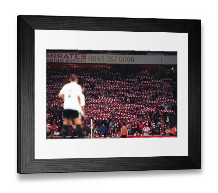 Framed Print : Arsenal Fans in Glory: 3-0 Over Sparta Prague in the UEFA Champions League (2007) Framed Print : Arsenal Fans in Glory: 3-0 Over Sparta Prague in the UEFA Champions League (2007)
