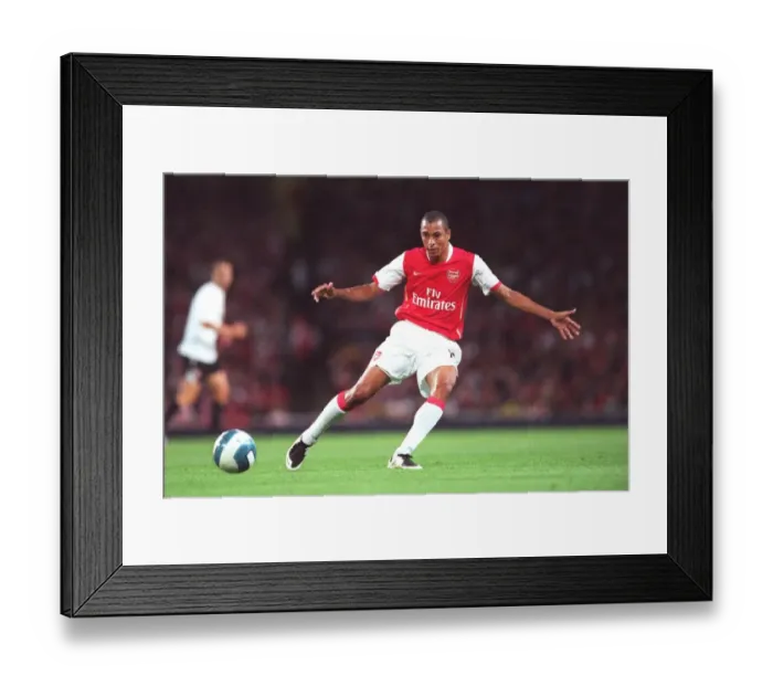 Framed Print : Gilberto's Triumph: Arsenal's 3-0 Crushing Victory Over Sparta Prague in the Champions League