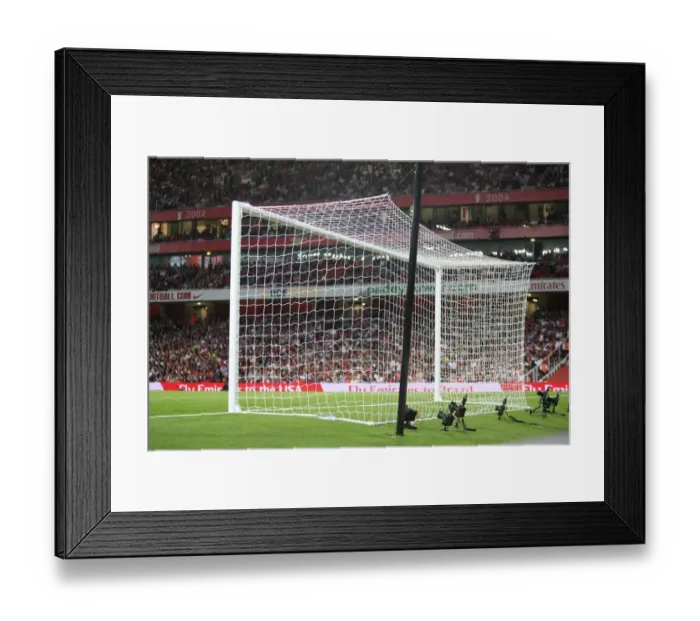 Framed Print : Goal net at Emirates Framed Print : Goal net at Emirates