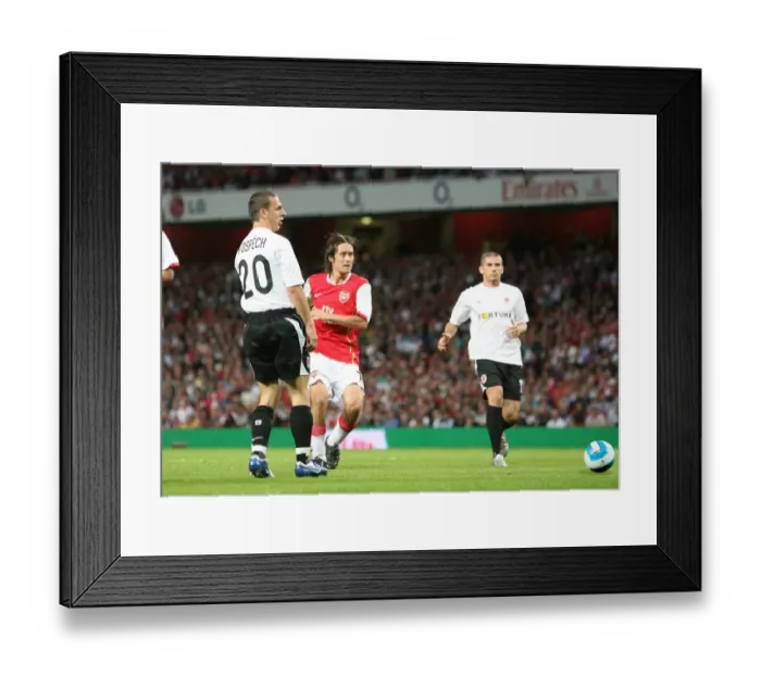 Framed Print : Tomas Rosicky shoots past Sparta Prague goalkeeper Tomas Postulka to score the 1st Arsenal goal Framed Print : Tomas Rosicky shoots past Sparta Prague goalkeeper Tomas Postulka to score the 1st Arsenal goal