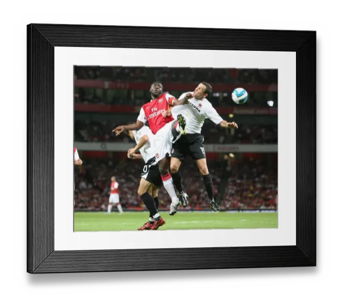 Framed Print : Kolo Toure (Arsenal) Marek Kulic and Jiri Kladrubsky (Sparta Prague)