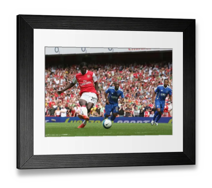 Framed Print : Adebayor Scores First Arsenal Goal from Penalty: Arsenal 3-1 Portsmouth, 2007 Framed Print : Adebayor Scores First Arsenal Goal from Penalty: Arsenal 3-1 Portsmouth, 2007