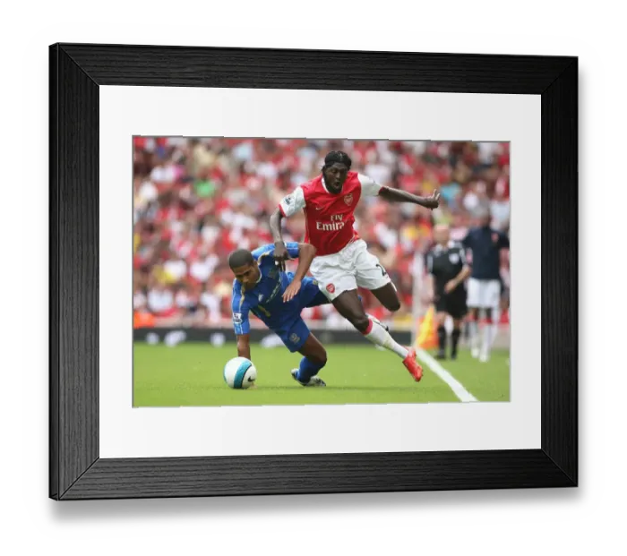 Framed Print : Adebayor's Brace: Arsenal's 3-1 Victory Over Portsmouth in the Premier League (September 2, 2007) Framed Print : Adebayor's Brace: Arsenal's 3-1 Victory Over Portsmouth in the Premier League (September 2, 2007)