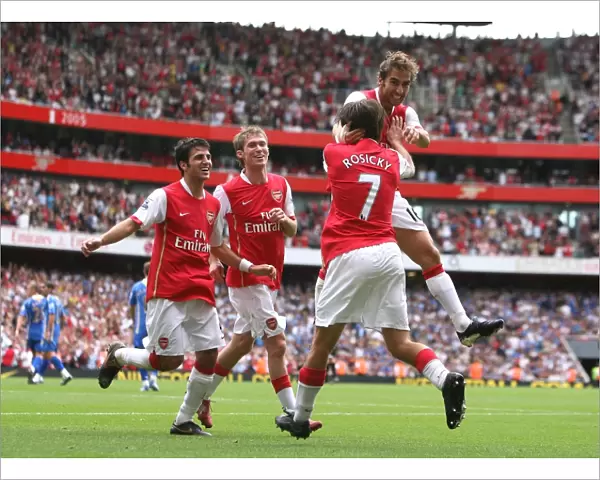 Triumphant Rosicky, Flamini, Fabregas, and Hleb: Arsenal's Unforgettable Moment - 3:1 Portsmouth