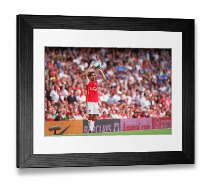 Framed Print : Mathieu Flamini's Triumph: Arsenal's 3-1 Victory over Portsmouth in the Barclays Premier League (September 2, 2007)