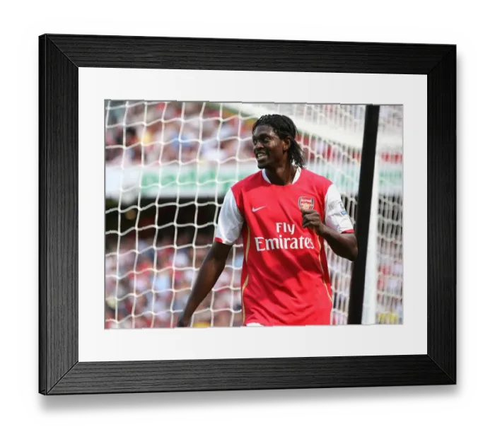 Framed Print : Philippe Senderos (Arsenal) and Loul Deng