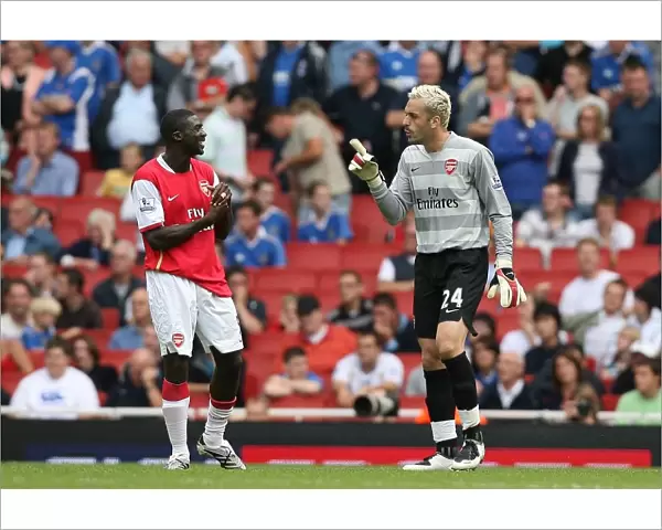 Manuel Almunia and Kolo Toure (Arsenal)
