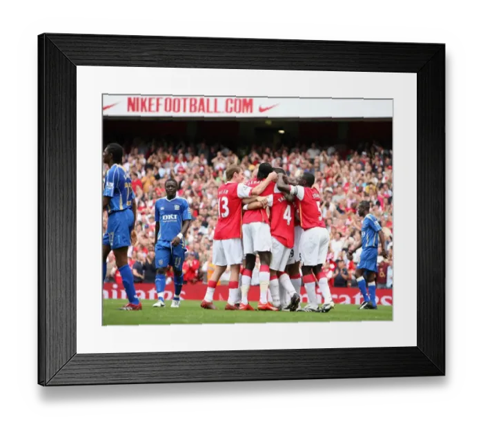 Framed Print : Cesc Fabregas's Brace: Arsenal's Triumph Over Portsmouth (3-1), Emirates Stadium, 2007 Framed Print : Cesc Fabregas's Brace: Arsenal's Triumph Over Portsmouth (3-1), Emirates Stadium, 2007