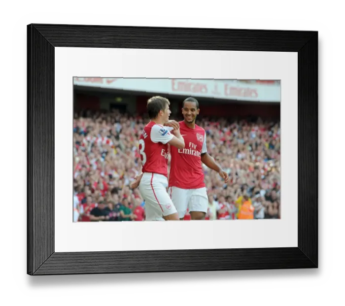 Framed Print : Arshavin and Walcott: Celebrating Arsenal's 1-0 Win Over Swansea City in the Premier League Framed Print : Arshavin and Walcott: Celebrating Arsenal's 1-0 Win Over Swansea City in the Premier League