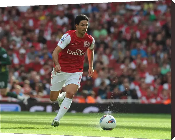 Mikel Arteta (Arsenal). Arsenal 1: 0 Swansea City. Barclays Premier League