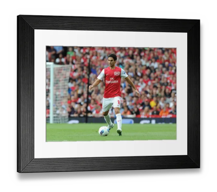 Framed Print : Mikel Arteta's Lead: Arsenal's 1-0 Victory Over Swansea City in the Barclays Premier League
